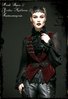 Gothic Velvet Waistcoat "Swan"